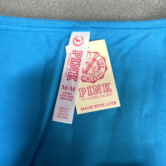 Victoria's Secret PINK 2011 Extra Low Rise Hipster Blue Jealous Panty Medium - Picture 5 of 8